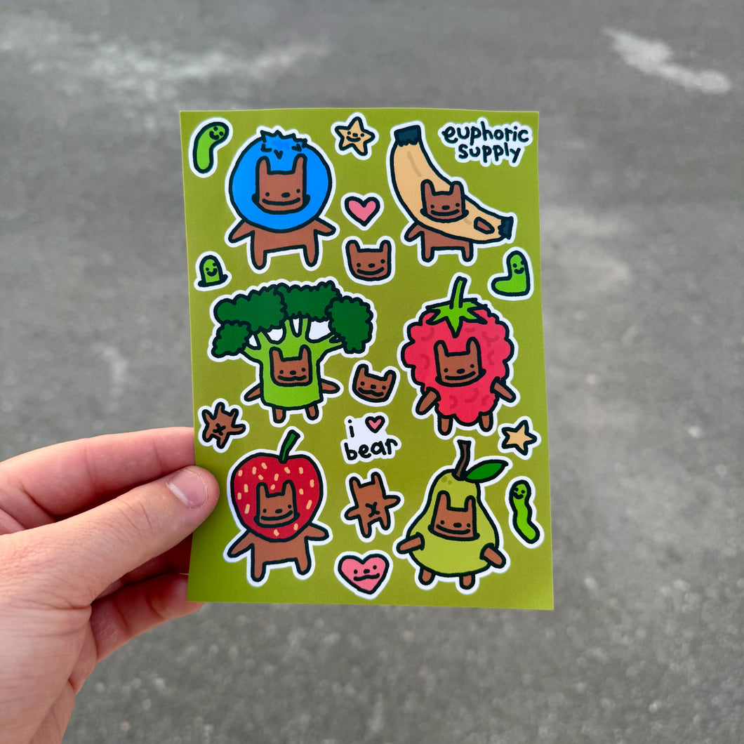 Bear Sticker Sheet