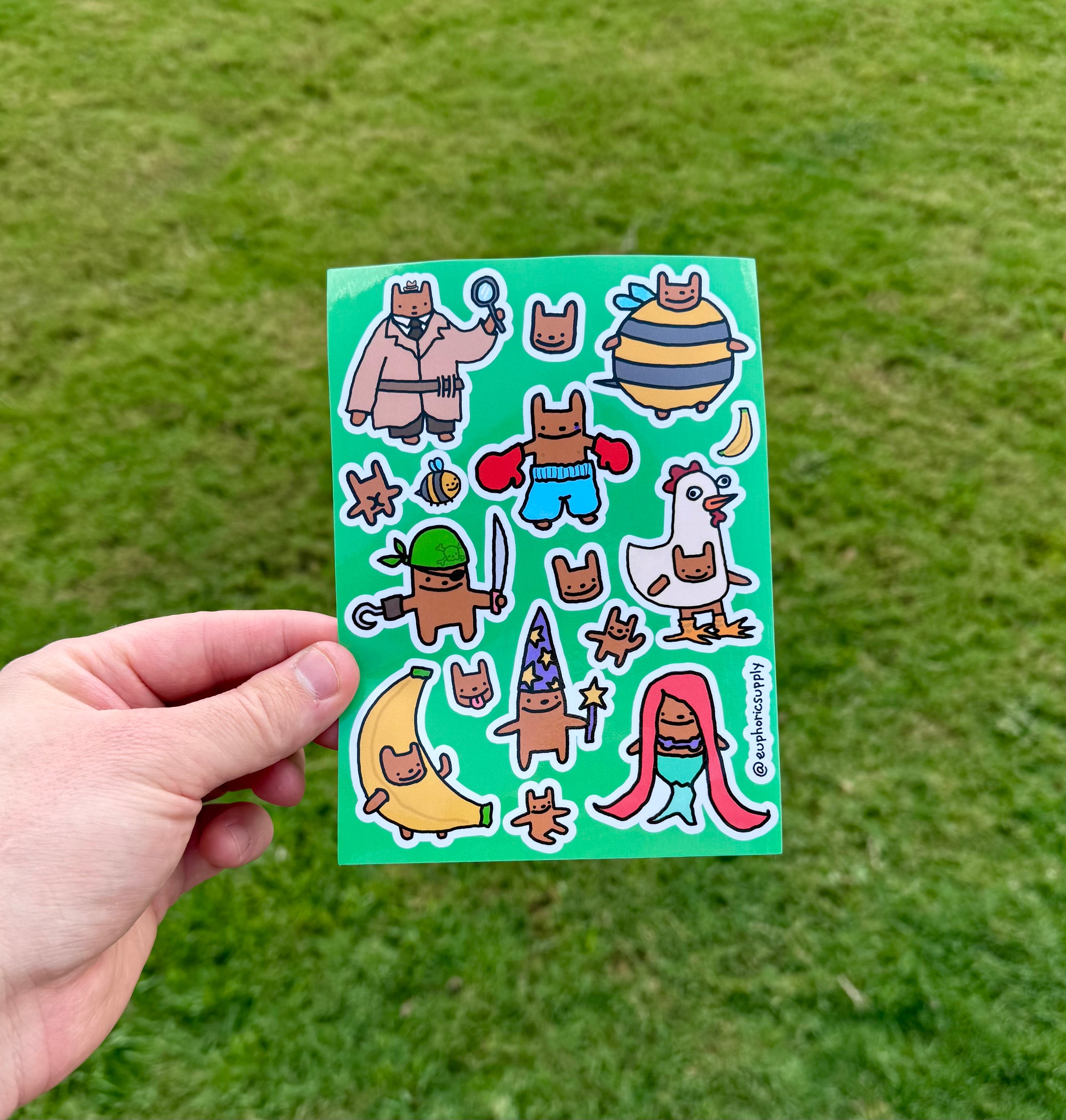 Bear Costumes Sticker Sheet🐝